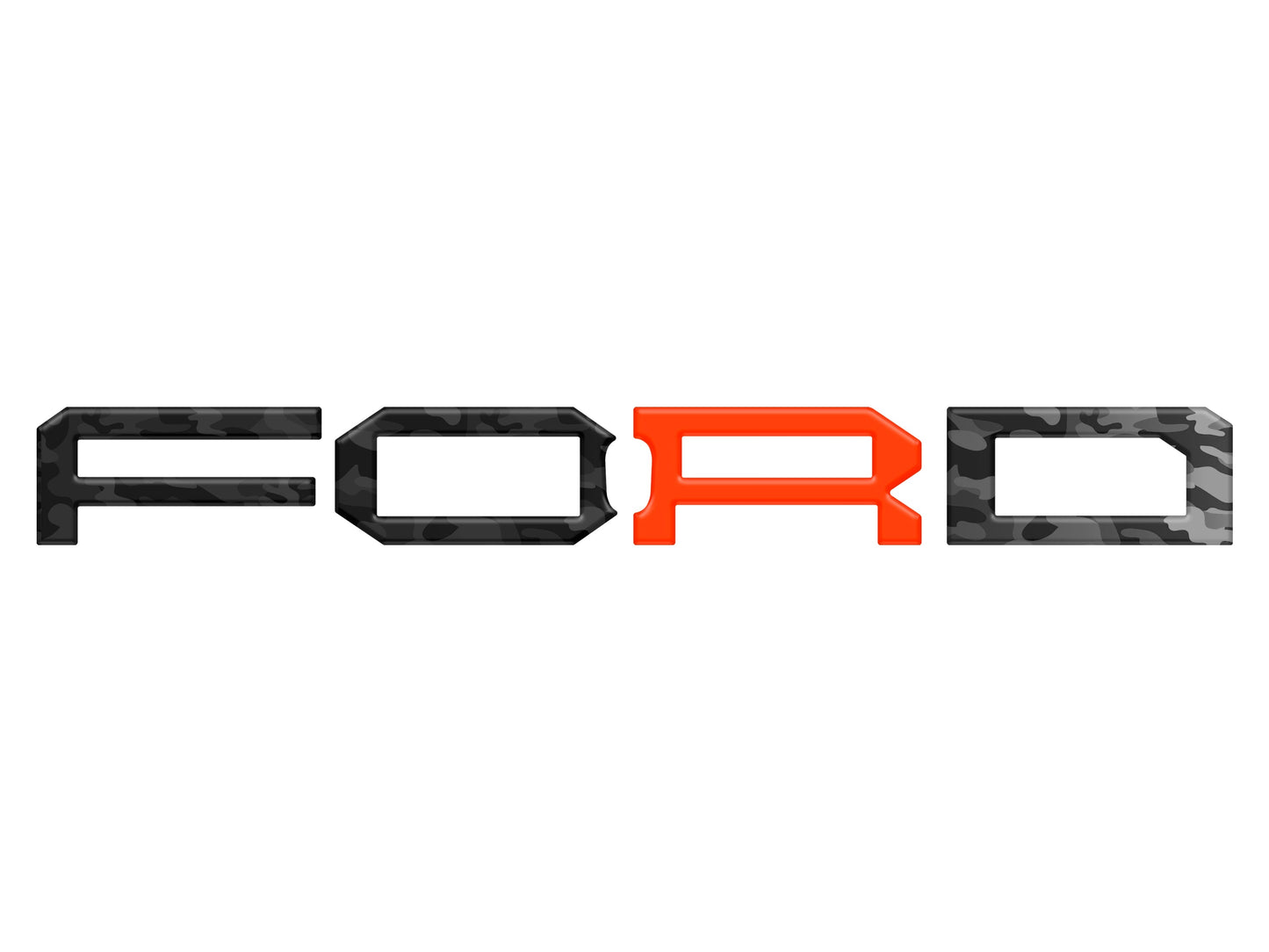 Raptor Front Grill Letter Overlays Fits 2022-2026 Ford Bronco