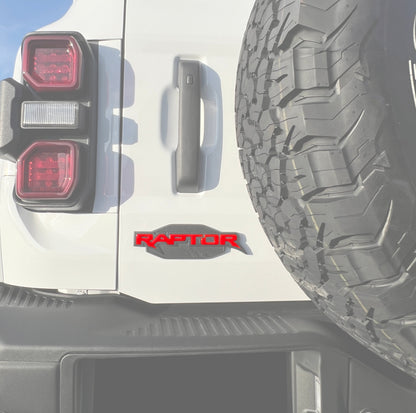Raptor Emblem Inserts Fits 2022-2026 Ford Bronco Raptor