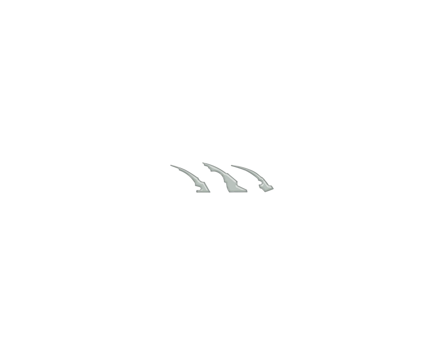 Raptor Emblem Claw Mark Inserts Fits 2022-2026 Ford Bronco Raptor