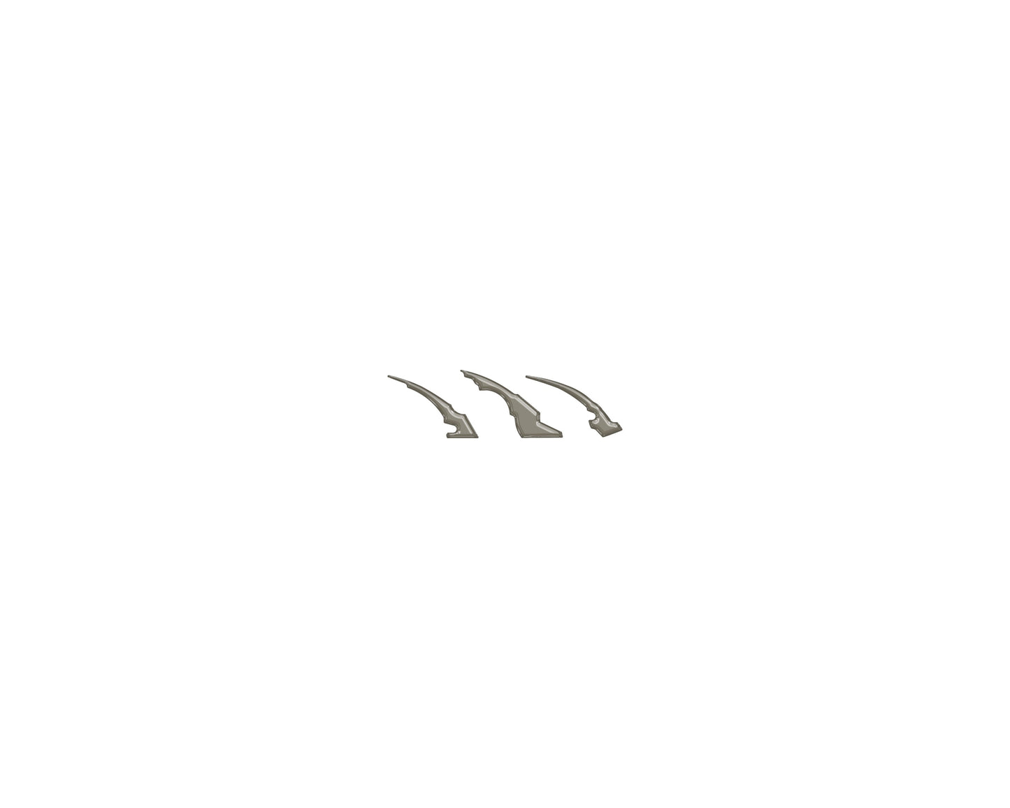 Raptor Emblem Claw Mark Inserts Fits 2022-2026 Ford Bronco Raptor