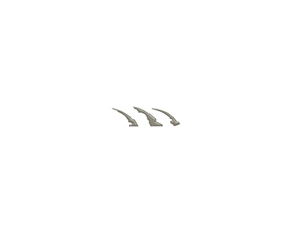 Raptor Emblem Claw Mark Inserts Fits 2022-2026 Ford Bronco Raptor