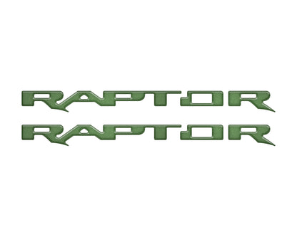 Raptor Running Board Letter Overlays Fits 2022-2026 Ford Bronco Raptor