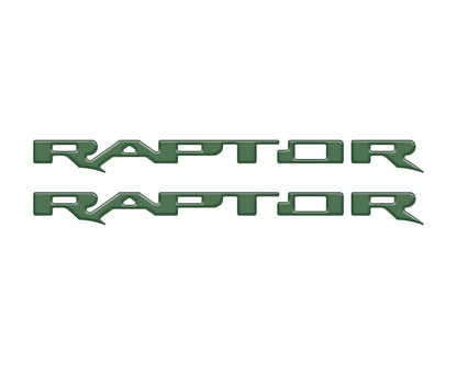 Raptor Running Board Letter Overlays Fits 2022-2026 Ford Bronco Raptor