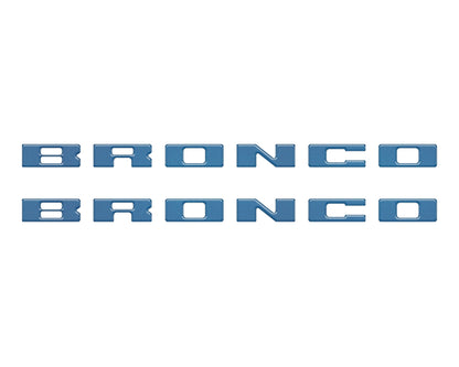 Bronco Running Board Letter Inserts/Overlays Fits 2021-2026 Ford Bronco