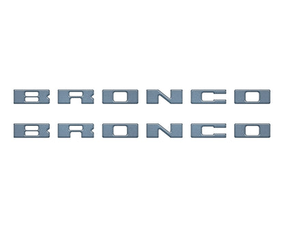 Bronco Running Board Letter Inserts/Overlays Fits 2021-2026 Ford Bronco