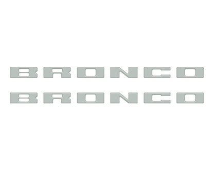 Bronco Running Board Letter Inserts/Overlays Fits 2021-2026 Ford Bronco
