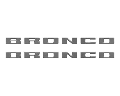 Bronco Running Board Letter Inserts/Overlays Fits 2021-2026 Ford Bronco