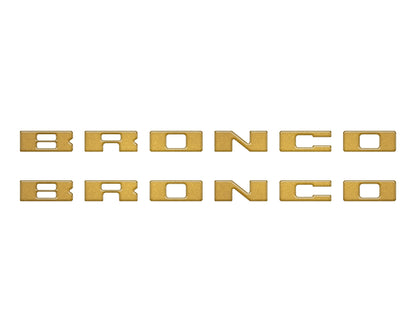 Bronco Running Board Letter Inserts/Overlays Fits 2021-2026 Ford Bronco