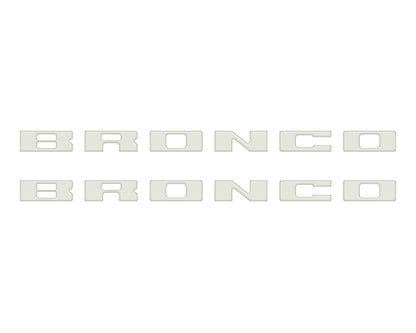 Bronco Running Board Letter Inserts/Overlays Fits 2021-2026 Ford Bronco