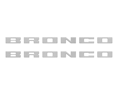 Bronco Running Board Letter Inserts/Overlays Fits 2021-2026 Ford Bronco