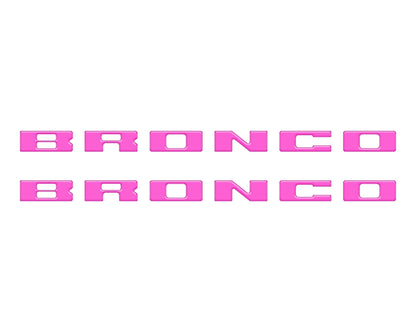 Bronco Running Board Letter Inserts/Overlays Fits 2021-2026 Ford Bronco