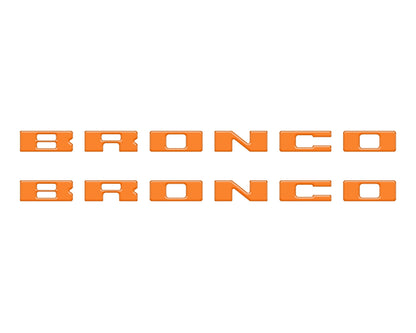 Bronco Running Board Letter Inserts/Overlays Fits 2021-2026 Ford Bronco