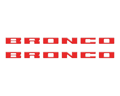 Bronco Running Board Letter Inserts/Overlays Fits 2021-2026 Ford Bronco