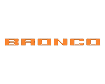 Slideout Tailgate Letter Inserts Fits 2021-2026 Ford Bronco