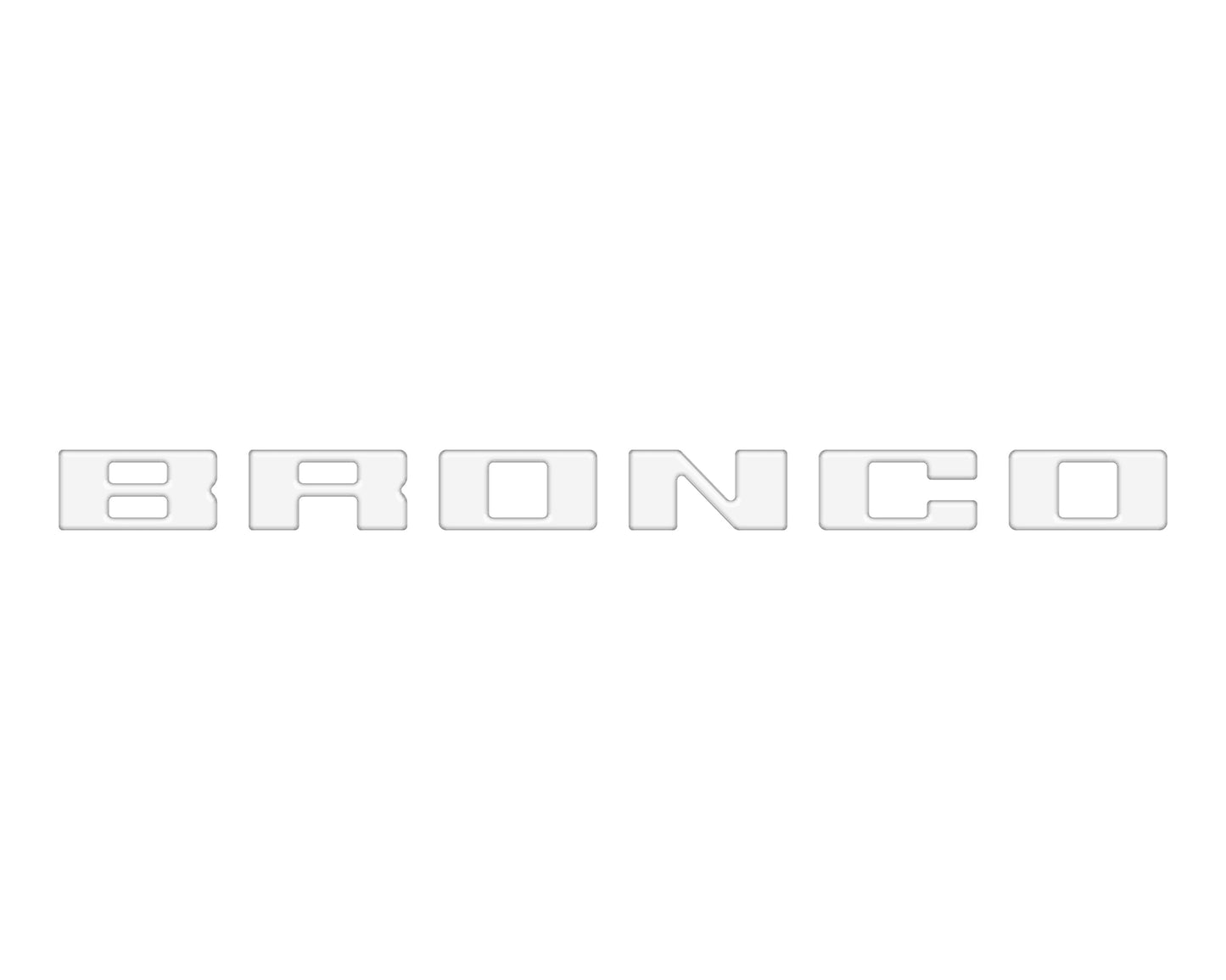 Slideout Tailgate Letter Inserts Fits 2021-2026 Ford Bronco