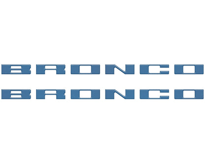 Bronco Running Board Letter Inserts/Overlays Fits 2021-2026 Ford Bronco