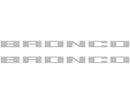 Bronco Running Board Letter Inserts/Overlays Fits 2021-2026 Ford Bronco
