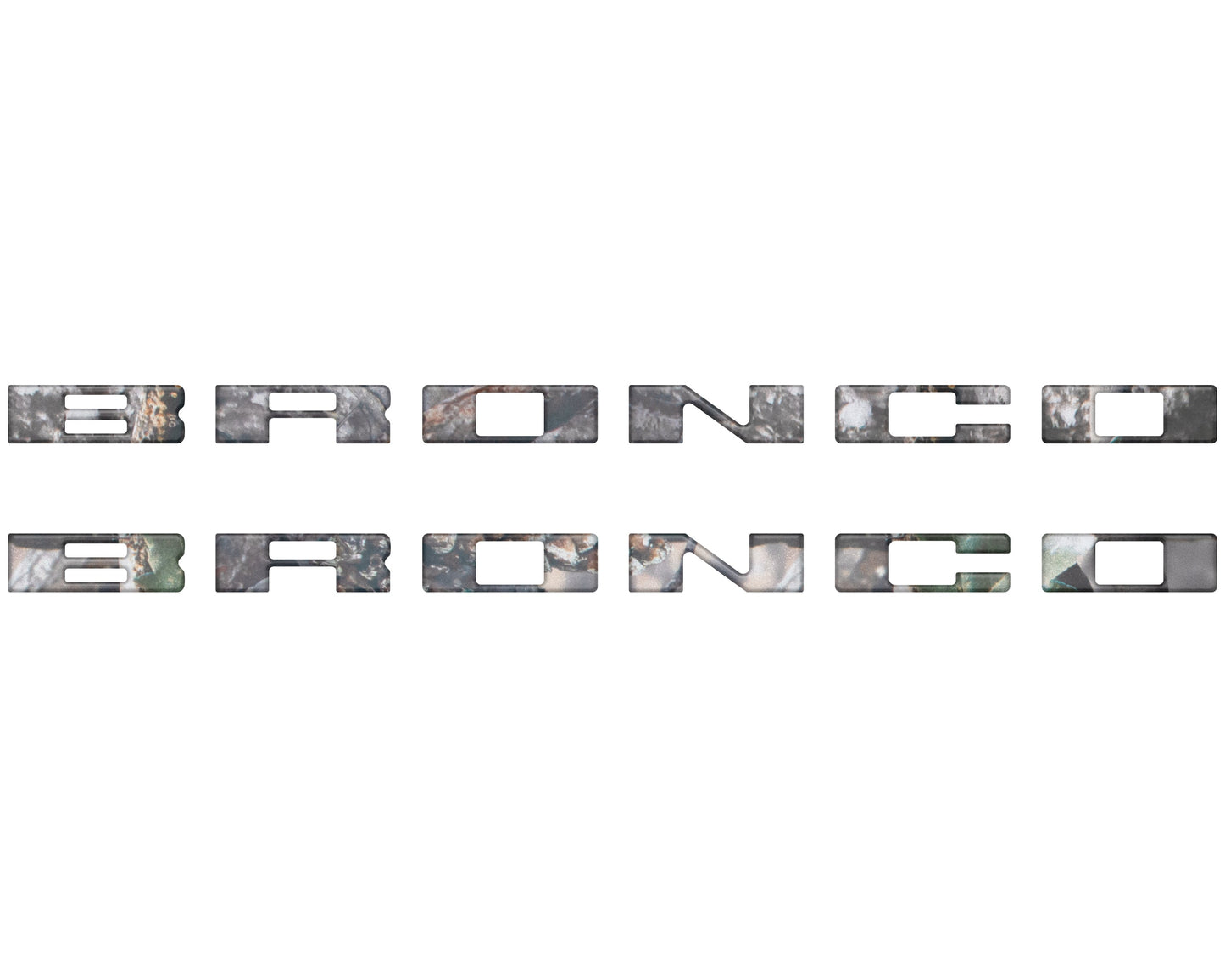 Bronco Running Board Letter Inserts/Overlays Fits 2021-2026 Ford Bronco