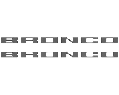 Bronco Running Board Letter Inserts/Overlays Fits 2021-2026 Ford Bronco