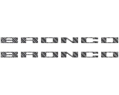 Bronco Running Board Letter Inserts/Overlays Fits 2021-2026 Ford Bronco