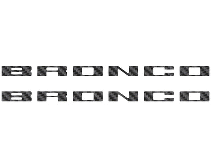 Bronco Running Board Letter Inserts/Overlays Fits 2021-2026 Ford Bronco