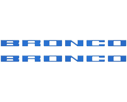 Bronco Running Board Letter Inserts/Overlays Fits 2021-2026 Ford Bronco