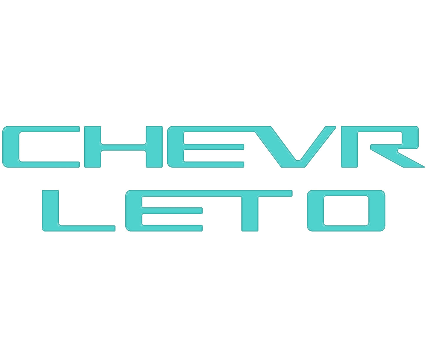 Tailgate Letter Inserts Fits 2023-2026 Chevrolet Colorado