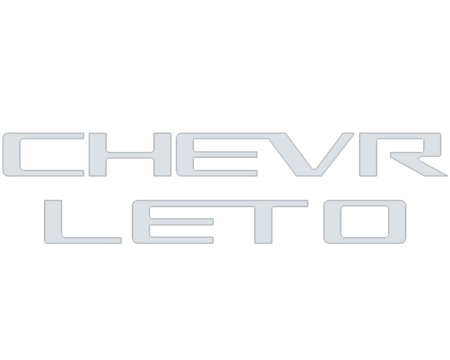 Tailgate Letter Inserts Fits 2023-2026 Chevrolet Colorado