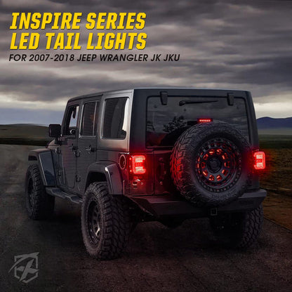 Inspire Series LED Tail Lights for Jeep Wrangler JL (2018+)