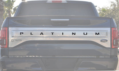 Tailgate Letter Inserts Fits 2015-2017 Ford F-150 Platinum