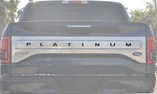 Tailgate Letter Inserts Fits 2015-2017 Ford F-150 Platinum