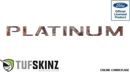 Tailgate Letter Inserts Fits 2015-2017 Ford F-150 Platinum