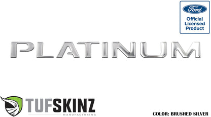 Tailgate Letter Inserts Fits 2015-2017 Ford F-150 Platinum