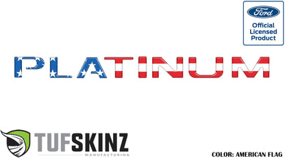 Tailgate Letter Inserts Fits 2015-2017 Ford F-150 Platinum