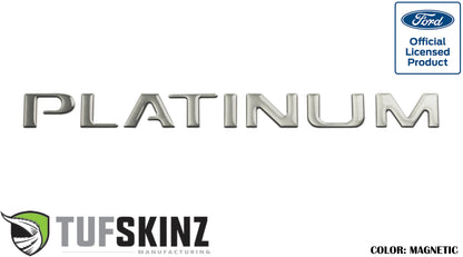 Tailgate Letter Inserts Fits 2015-2017 Ford F-150 Platinum