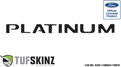 Tailgate Letter Inserts Fits 2015-2017 Ford F-150 Platinum