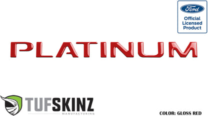 Tailgate Letter Inserts Fits 2015-2017 Ford F-150 Platinum