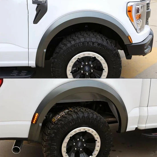 2021-2024 Ford F-150 R Style Fender Flares – Textured Gray (Set of 4)