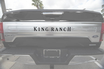 Tailgate Letter Inserts Fits 2018-2020 Ford F-150 King Ranch