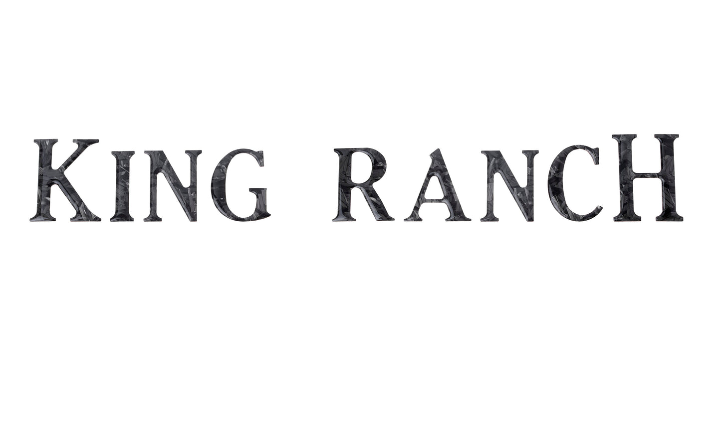 Tailgate Letter Inserts Fits 2018-2020 Ford F-150 King Ranch