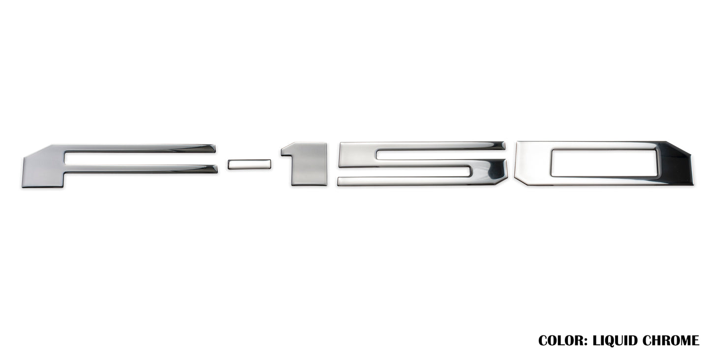 Rear Tailgate Letter Inserts Fits 2018-2020 Ford F-150