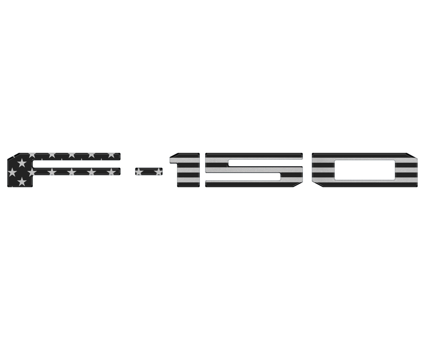 Rear Tailgate Letter Inserts Fits 2018-2020 Ford F-150