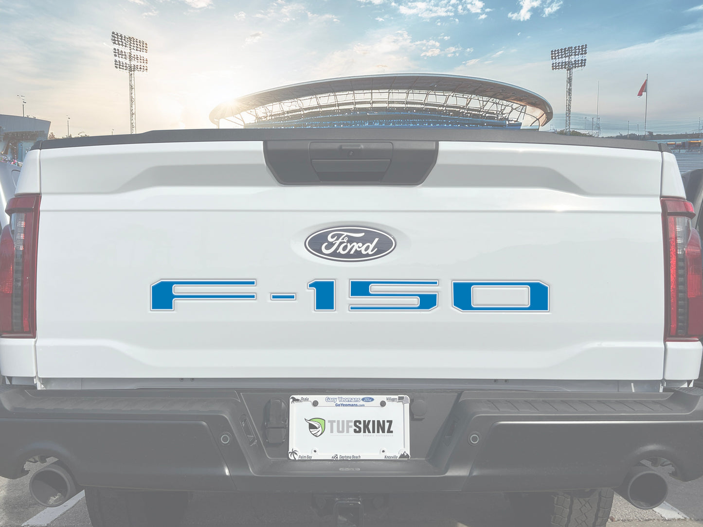 Football Themed Tailgate Letter Inserts Fits 2021-2026 Ford F-150