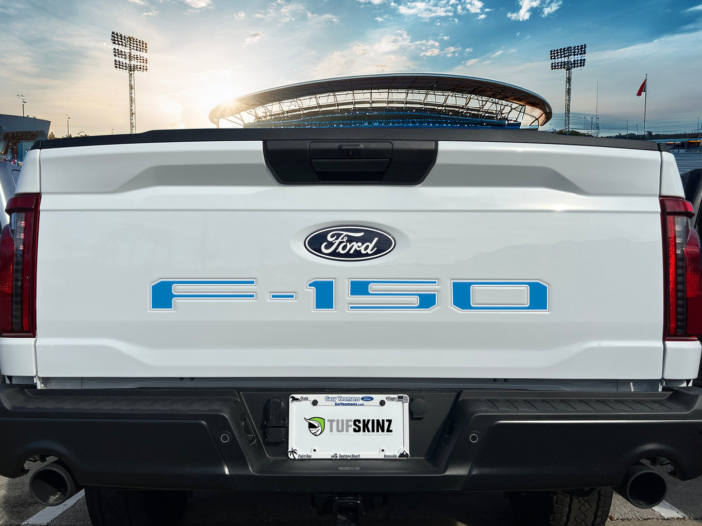 Football Themed Tailgate Letter Inserts Fits 2021-2026 Ford F-150