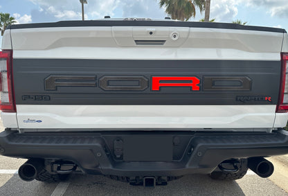 Raptor Tailgate Letter Overlays Fits 2021-2026 Ford F-150 Raptor