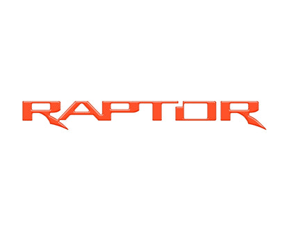 Raptor Tailgate Emblem Inserts Fits 2017-2026 Ford F-150 Raptor