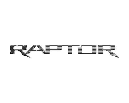 Raptor Tailgate Emblem Inserts Fits 2017-2026 Ford F-150 Raptor