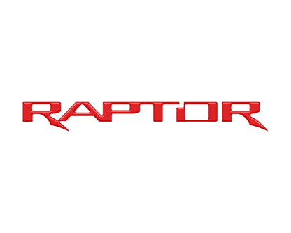 Raptor Tailgate Emblem Inserts Fits 2017-2026 Ford F-150 Raptor