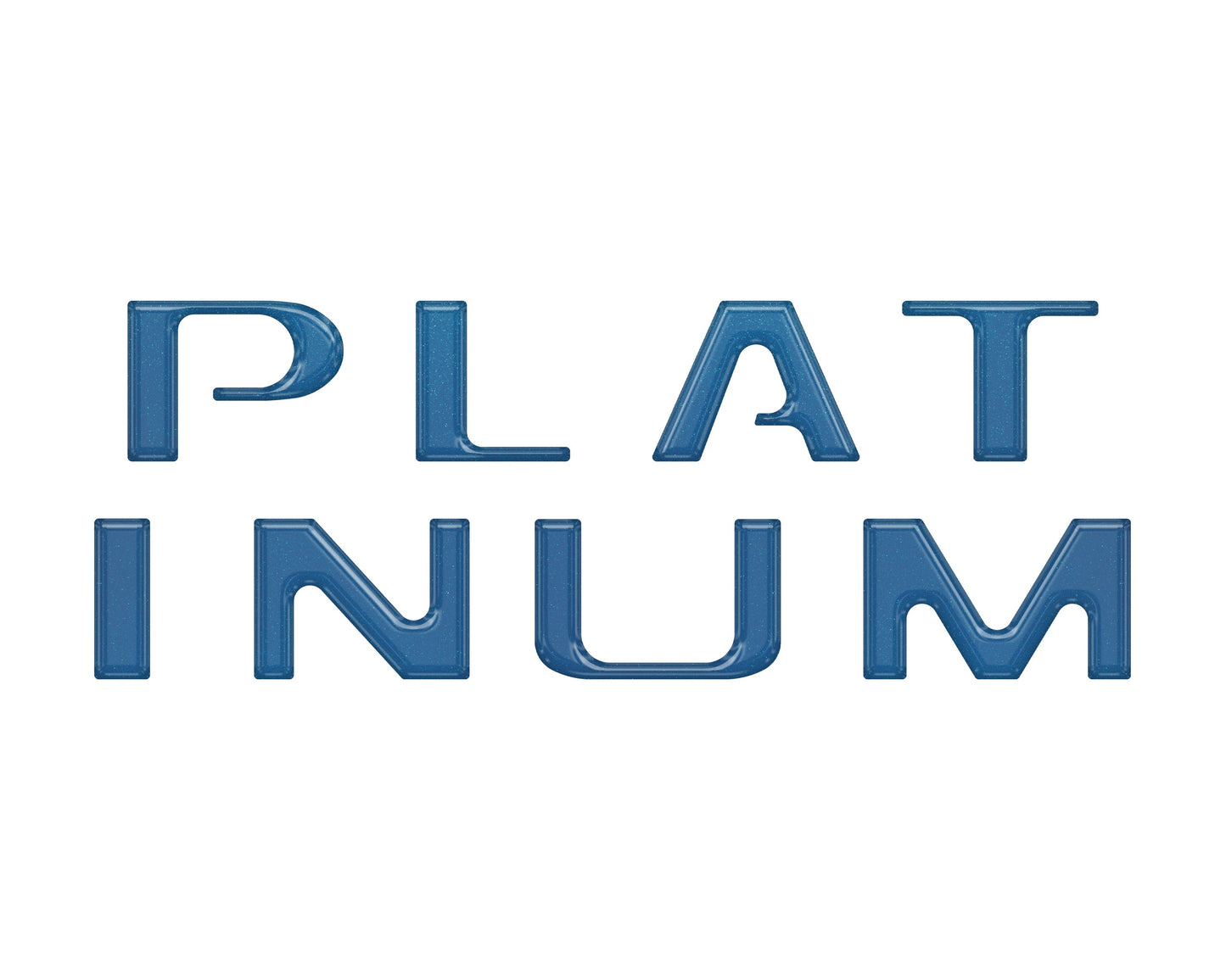 Platinum Tailgate Letter Inserts Fits 2021-2023 Ford F-150