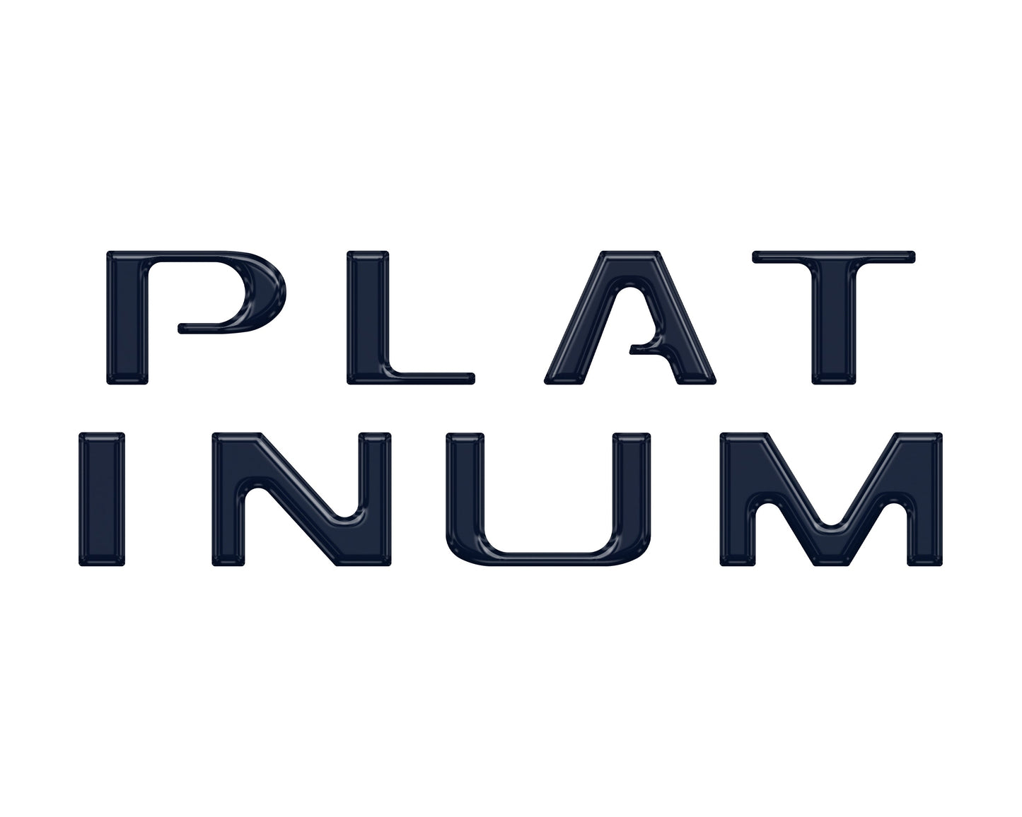 Platinum Tailgate Letter Inserts Fits 2021-2023 Ford F-150